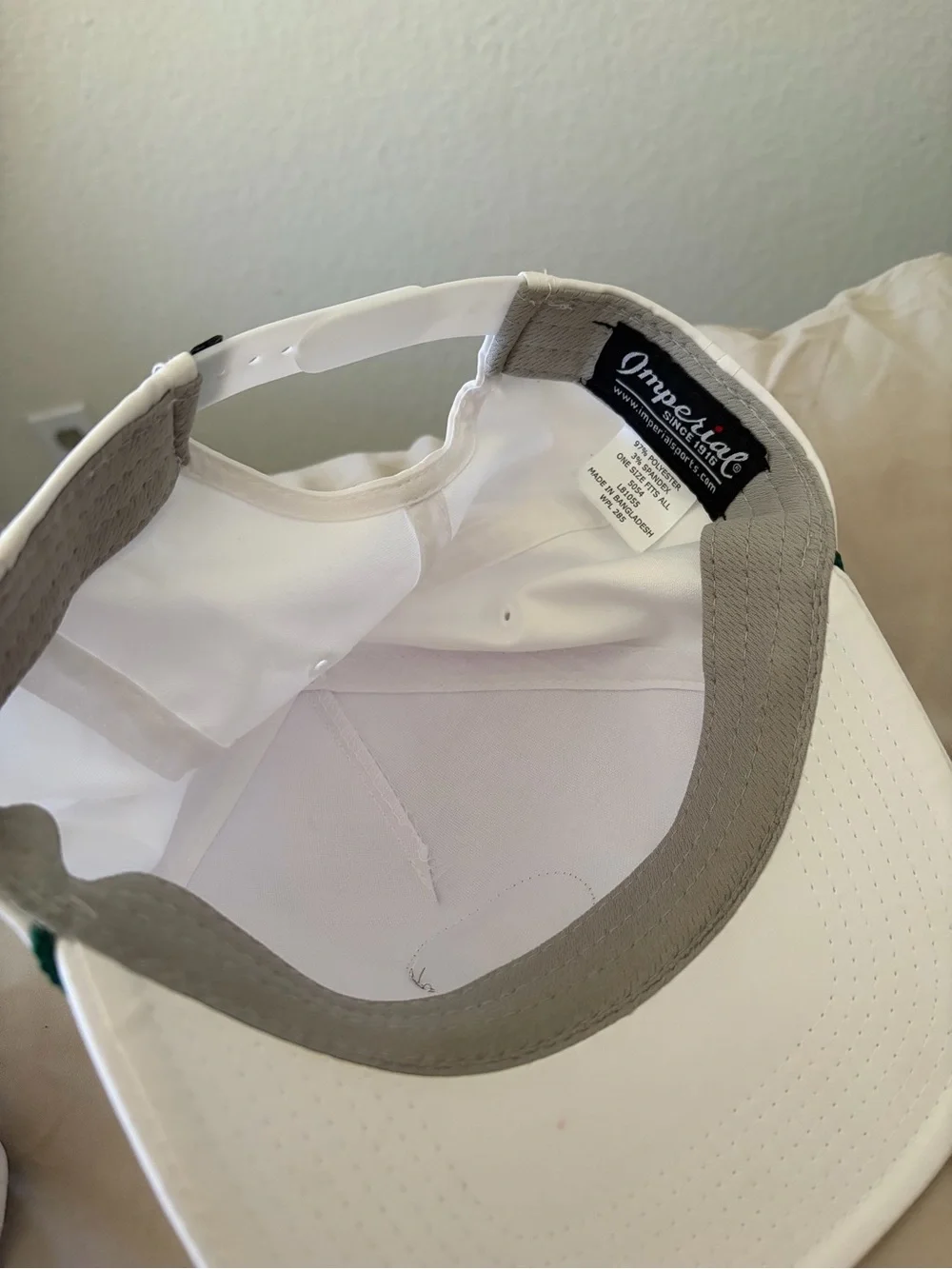 Kids White Pancake Patch Snapback golf Hat